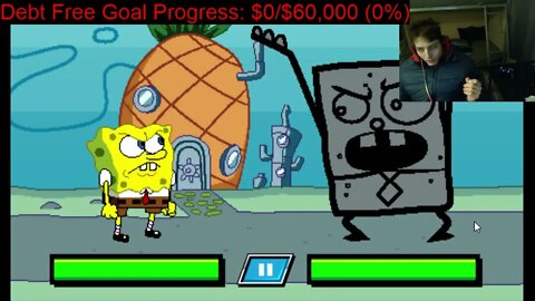 Nickelodeon Nick's Not So Ultimate Boss Battles Match #1 With Commentary - SpongeBob VS DoodleBob