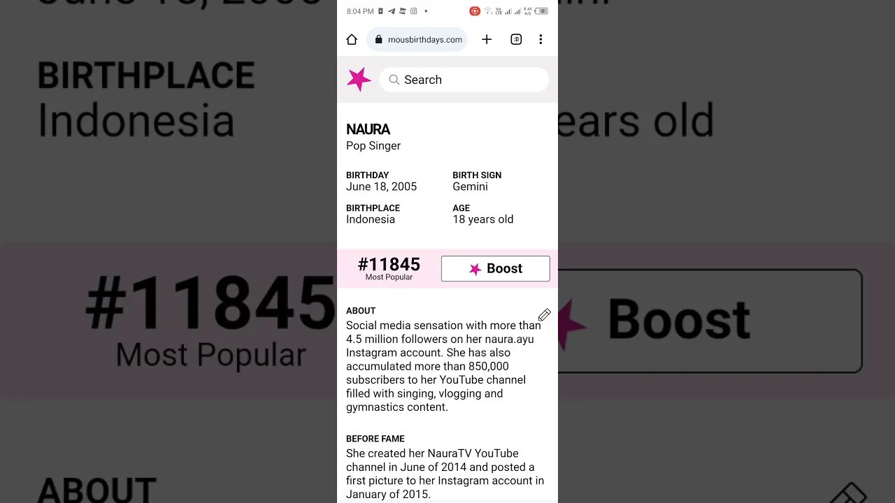 HAPPY 18 BIRTHDAY NAURA AT 18 JUNE