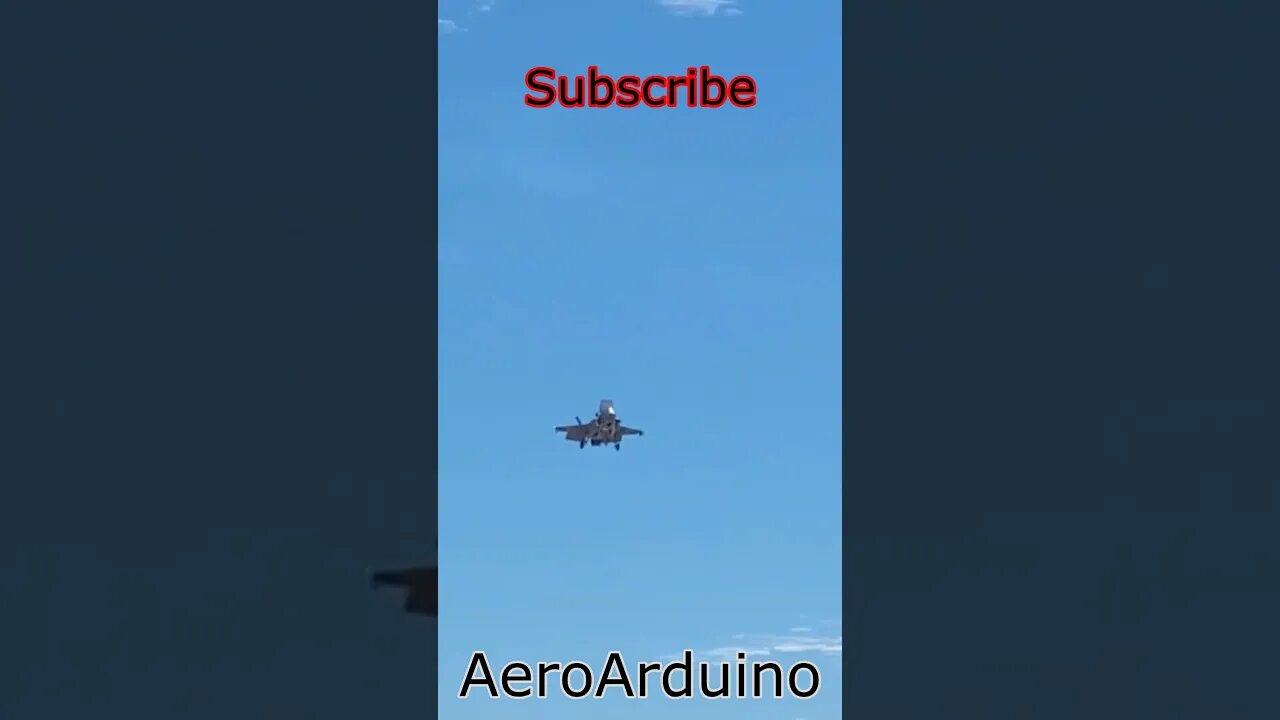 First Time Seeing #F35 Hovering Like A Giant Queen Bee #JetEngine #Aviation #AeroArduino