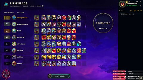 First win in the new season from Teamfight Tactics