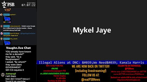 2024-08-22 07:00 EDT - Patriots Soapbox AM: with MykelJaye