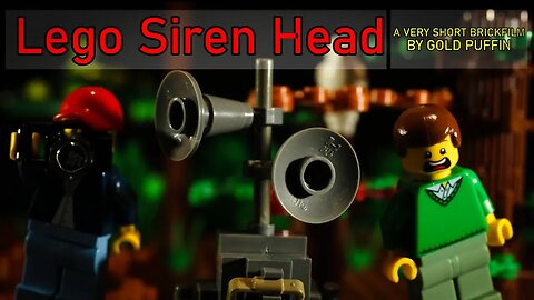 Lego Siren Head: a very short horror brickfilm SCP lego stop motion animation