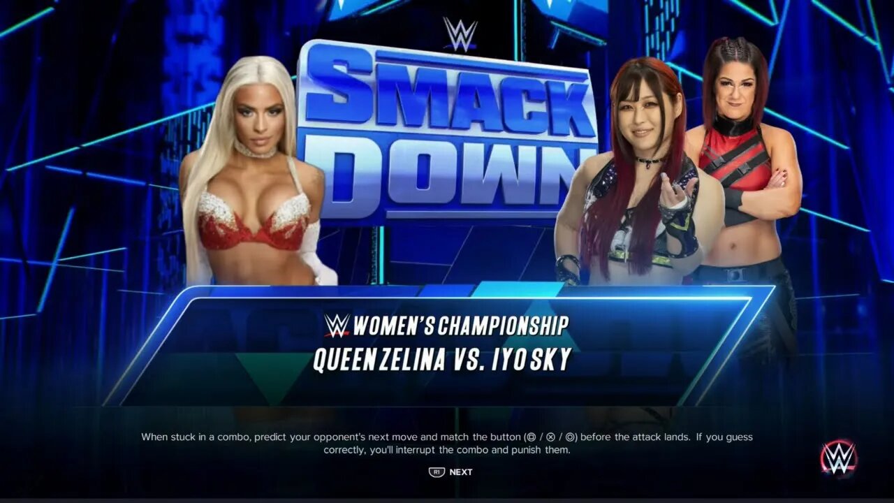 Smackdown Zelina Vega vs Iyo Sky for the WWE Women's Championship