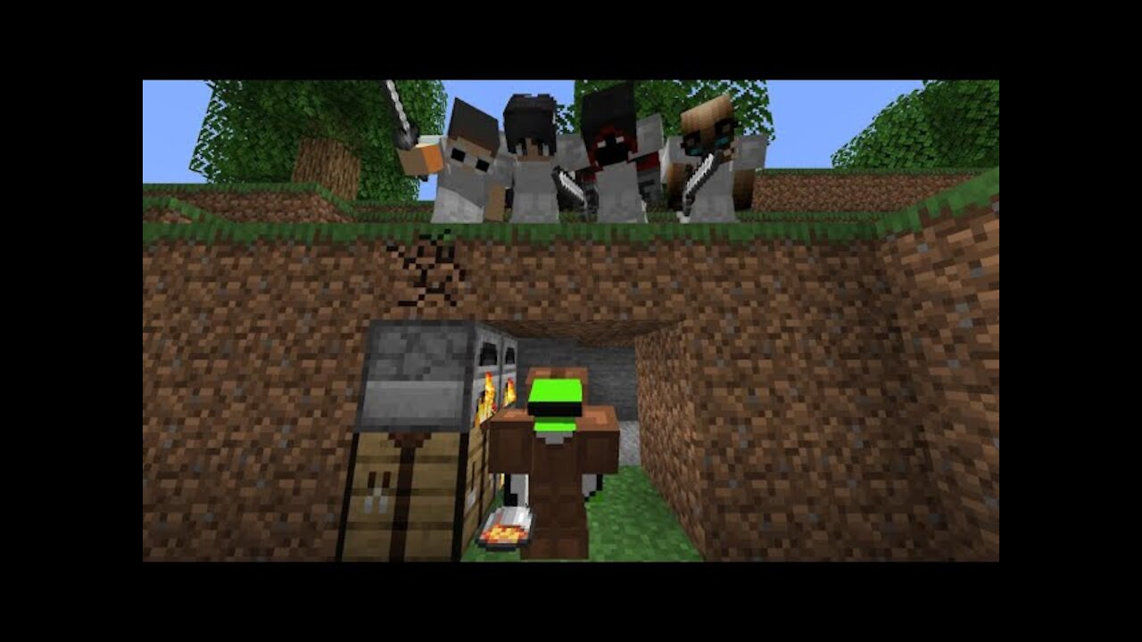 MINECRAFT INSANE PLAY, 4 HAUNTERS vs SPEED RUNNER GRAND FANALE