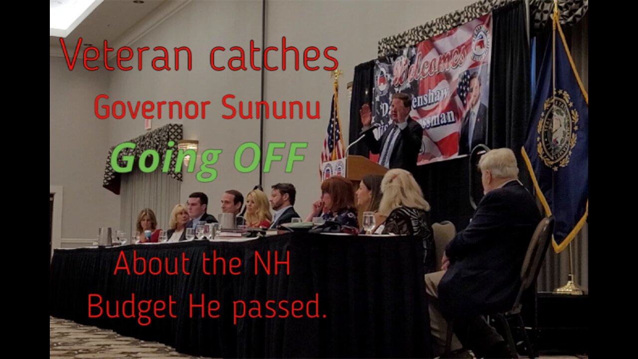 Governor Sununu caught GOING off about NH Budget that just Passed! Best NH Budget in modern History?