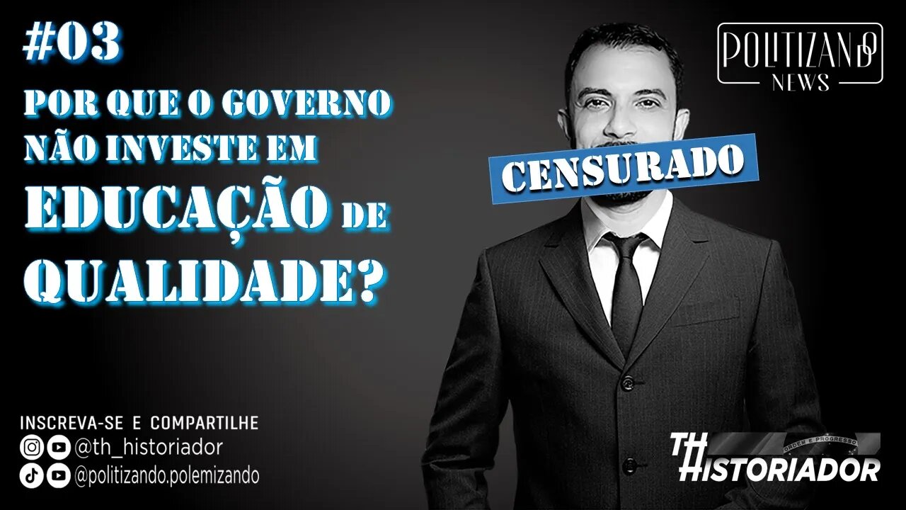 Por que o governo não investe em Educação? #parte3