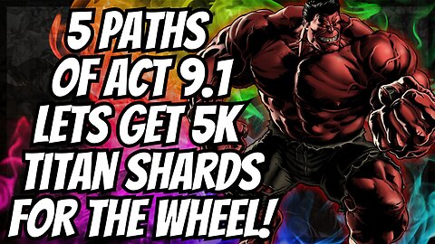 5 Paths Of Act 9.1 | 7 Star Titan Crystal Shard Hunting | Maybe Itemless?