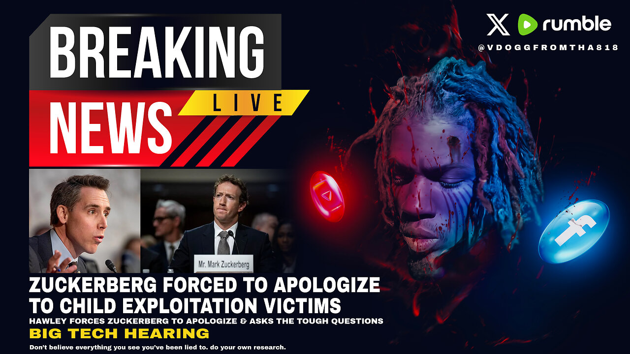 Zuckerberg Forced To Apologize To Families Of Child Exploitation Victims In Big Tech Hearing