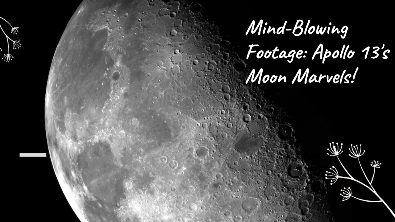 Apollo 13: Breathtaking Views of the Moon from Space