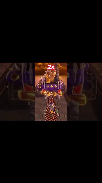 Mario Minute world 1 castle Bowser fight #shorts #gamingshorts