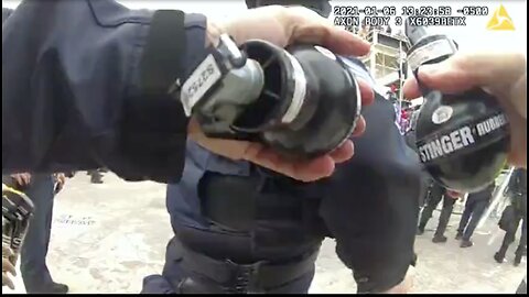 J6 1:24-1:25 PM Second and Third Explosive Munitions Thrown Into Crowd on West Plaza