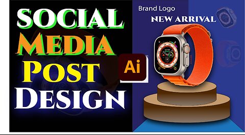 Social Media Post Design in Adobe Illustrator