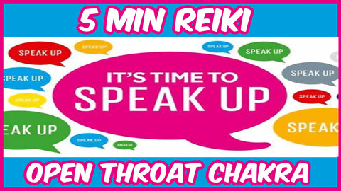 Reiki l Speak More Confidently l Throat Chakra Opening l 5 Minute Session l Healing Hands Series