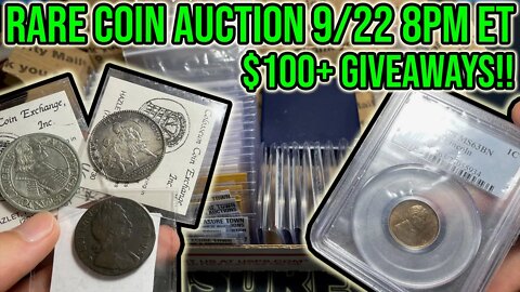 I’m Back!! Selling $2,000+ Of Coins - US, World, Ancient, More & $100+ In GAWs - Whatnot 9/22 8PM ET