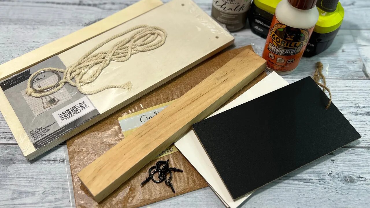 Memo Board Key Holder DIY || Using Dollar Tree Hanging Shelves || Just 1 Easy DIY