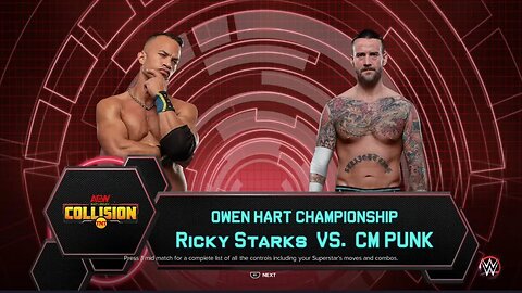 AEW Collision Ricky Starks vs CM Punk in the Men's Owen Hart Cup Tournament Final Match