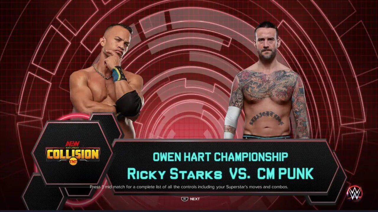 AEW Collision Ricky Starks vs CM Punk in the Men's Owen Hart Cup Tournament Final Match