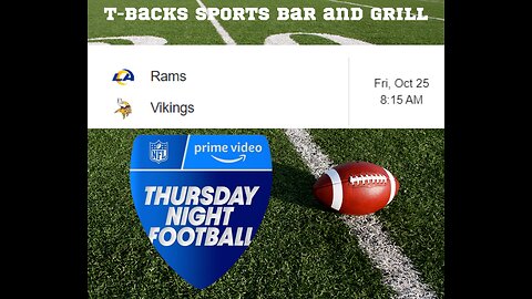 T-Backs Sports Bar and Grill Sports Schedule and Chicken Fajitas special for Friday Oct 25, 2024