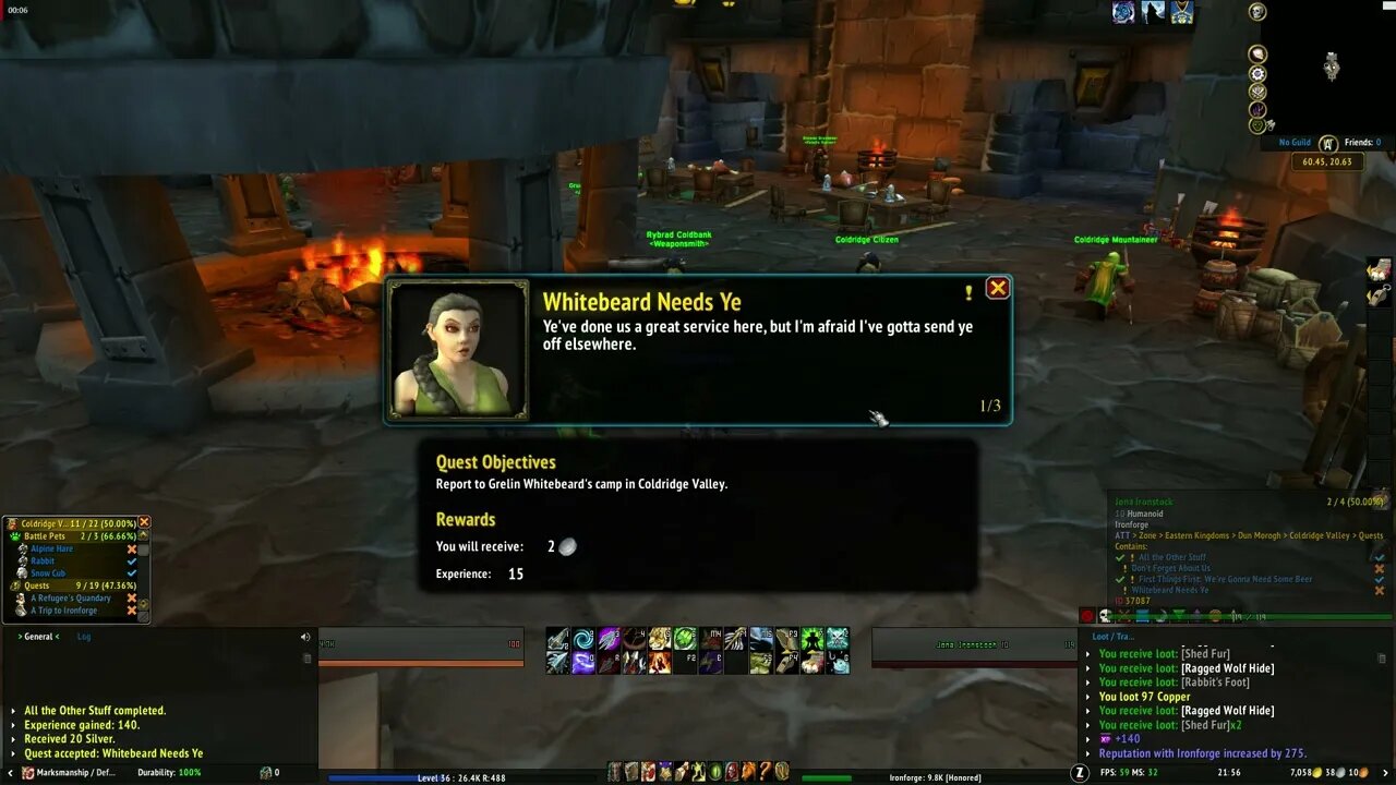 World of Warcraft Whitebeard Needs Ye