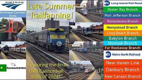 A day out on the LIRR & MN New Haven Line! Featuring the final LIRR Cannonball Express of 2024!