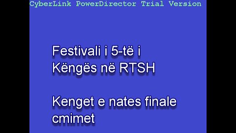 Festivali i 5-të i Këngës në RTSH Çmimet