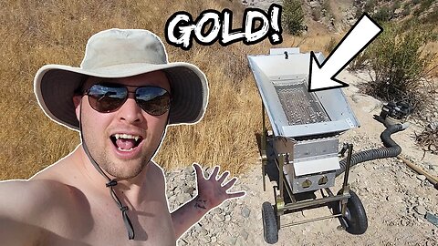 Finding GOLD In The Desert Using A Dry Washer!