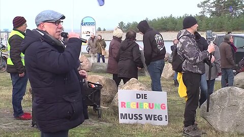 Lubmin - LNG - Demo - Auflagen - Eröffnung - Ankunft Bundeskanzler 14.01. 2023