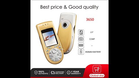 Original Unlocked 3650 2G Mobile Cell Phone Only Support English Keyboard And Language