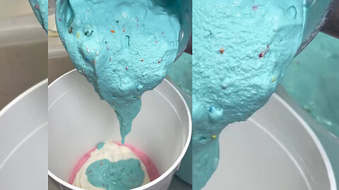Icecream Mixing 🌈💜😍