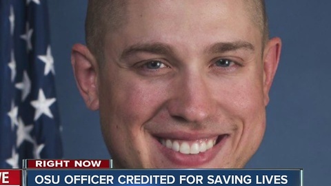 OSU officer credited for saving lives
