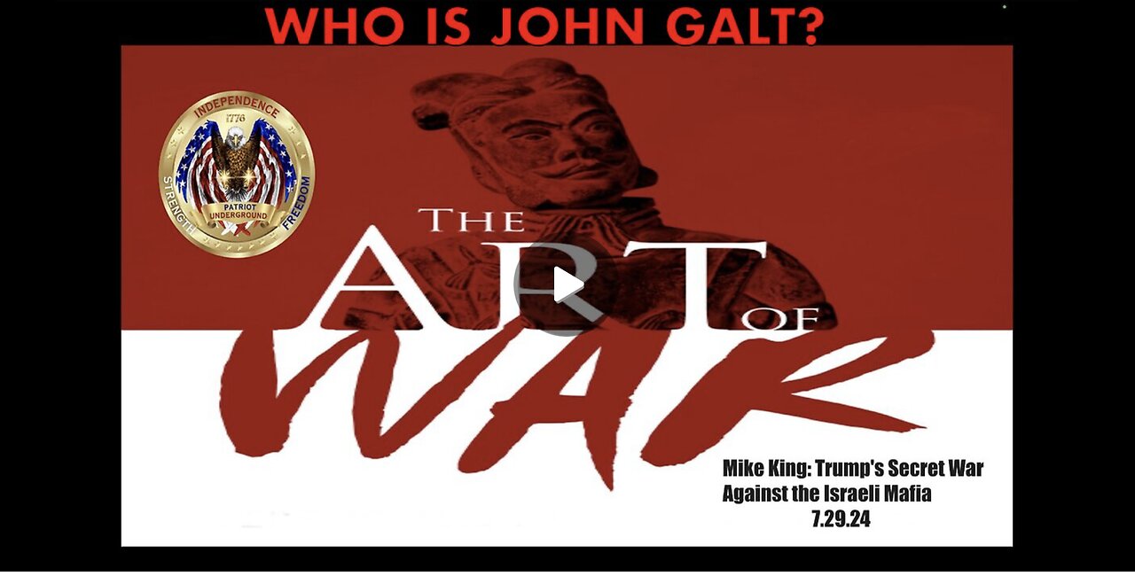 PATRIOT UNDERGROUND W/ Mike King: Trump's Secret War Against the Israeli Mafia. TY JGANON, SGANON