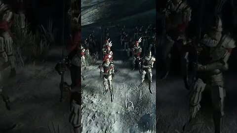 Panning over Empire Army Waiting for the Foe