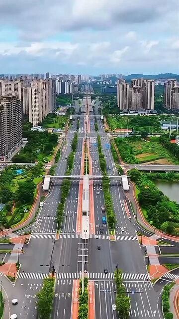 Drone video showcasing a city's breathtaking beauty 🔥