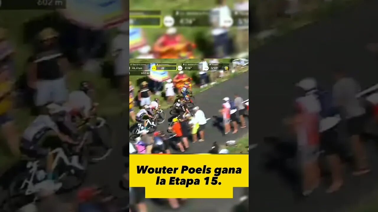 Wouter Poels vence en la Etapa 15 del Tour de Francia 2023.