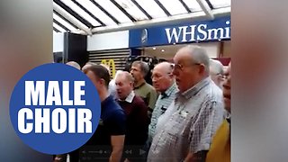 Male choir breaks into song at M5 service station