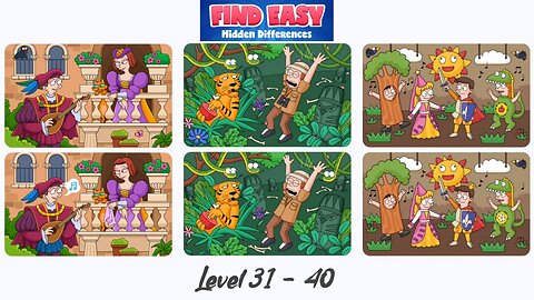 FIND EASY LEVEL 31 - 40