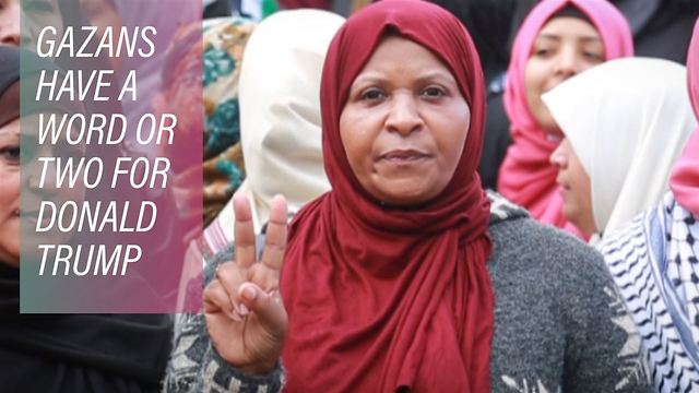 Voices of the protesting Palestinians