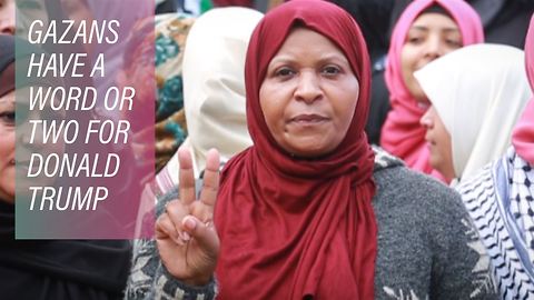 Voices of the protesting Palestinians