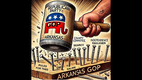Consultant Chris Caldwell violates rules/ interrupts at Republican Party of Arkansas meeting