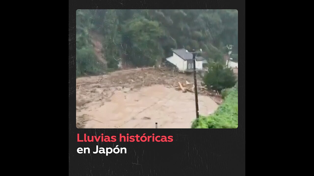 Evacúan a cerca de 30.000 personas en Japón debido a intensas lluvias