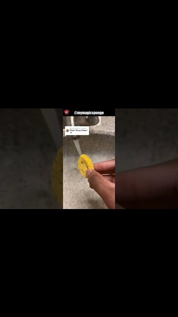 Compressed Fun Sponge #homeideas #cheaptok #cleaningtiktoks #cleantoks #shorts