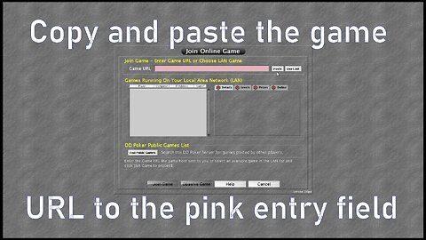 Visual Primer for joining a game