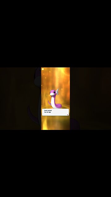 Hatched a Shiny Dratini #shorts | Pokemon Masters EX