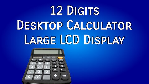 CATIGA 12 Digits Desktop Calculator with Large LCD Display #calculator