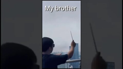 my brother wanted to show me it Practically 🤣🤣🤣