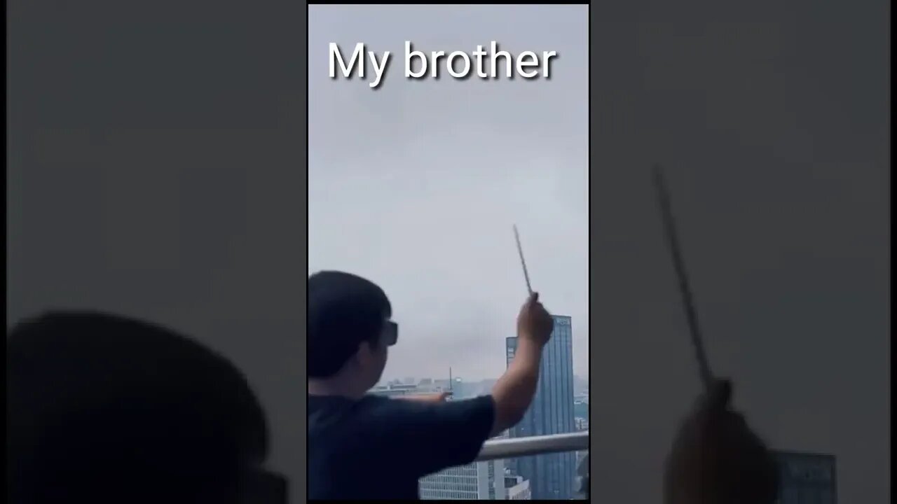my brother wanted to show me it Practically 🤣🤣🤣
