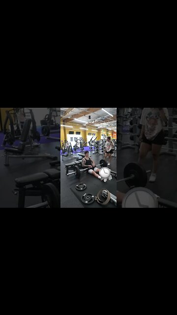 Asking fit girl if I can work in…