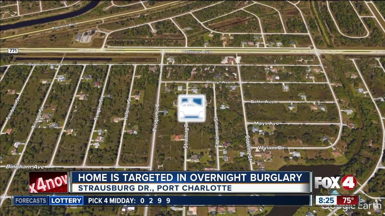 Port Charlotte home targeted in overnight burglary