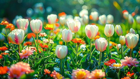 The Most Beautiful Collection Of Flowers For Relaxation - Soothing Music For Stress Relief