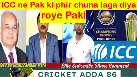 ICC ne Pak ko phir chuna laga roye Paki